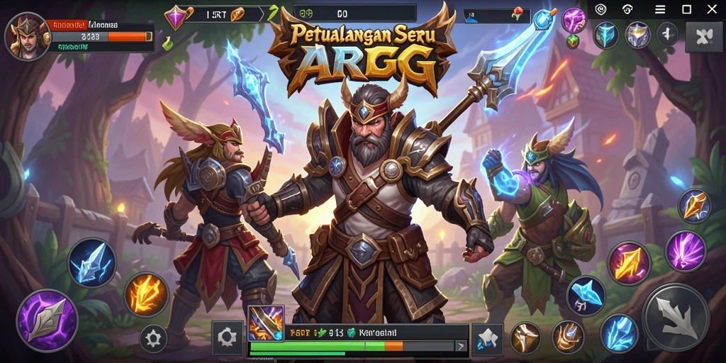 Tangkapan layar gameplay menampilkan aksi seru karakter dalam dunia ARPG.