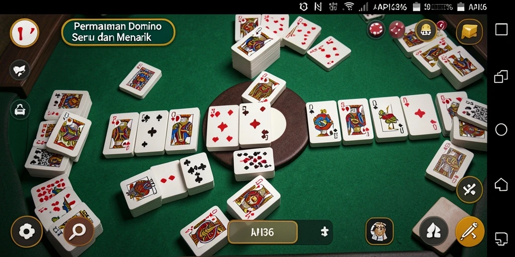 Tampilan menarik dari gameplay Domino di API36.