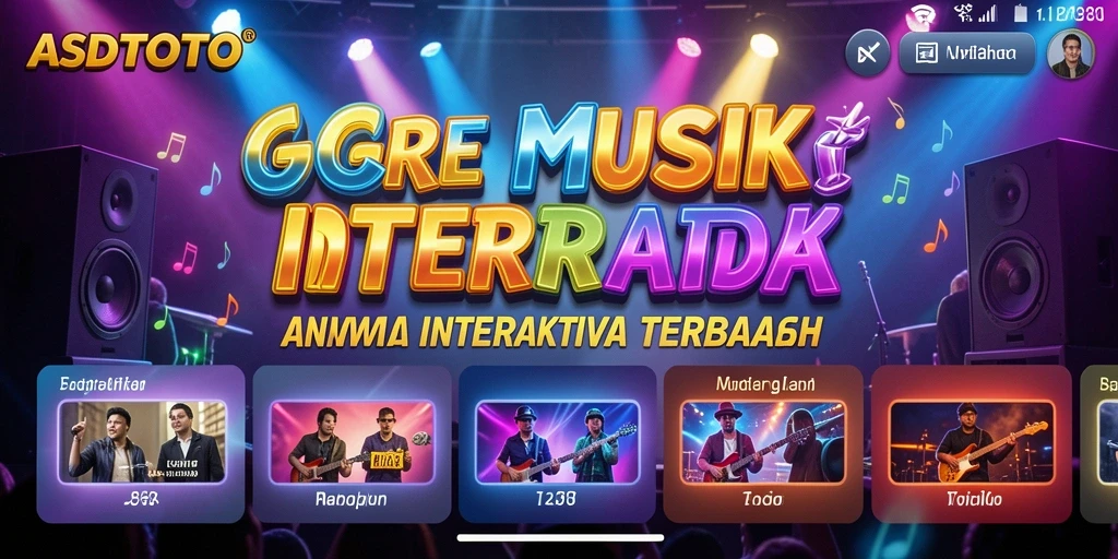 Screenshot utama ASDTOTO menunjukkan gameplay yang menyenangkan dengan musik.