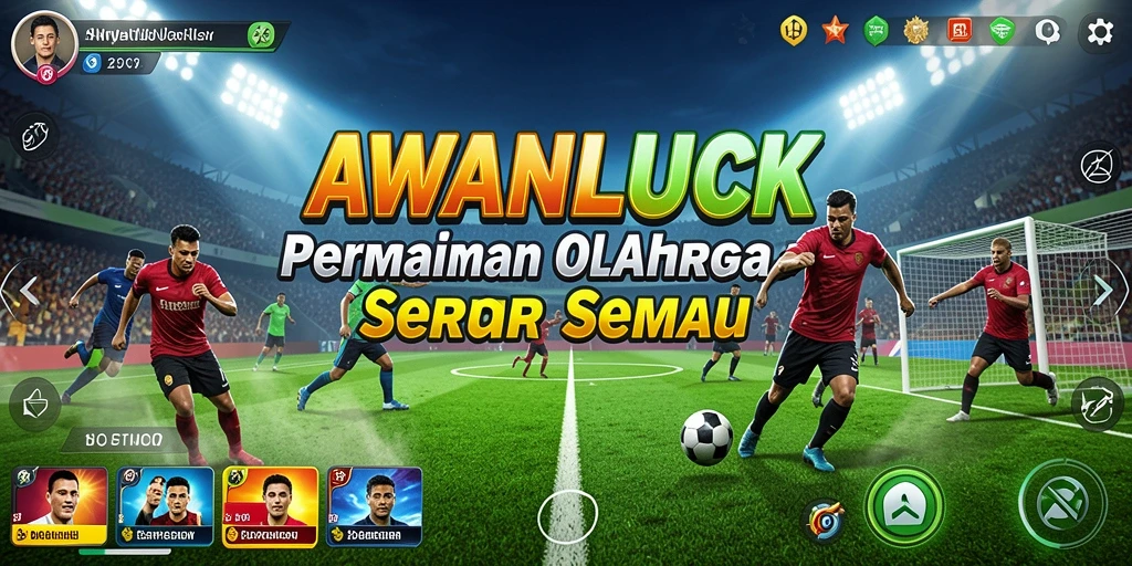 Tampilan utama gameplay <strong>AWANLUCK</strong> saat bermain olahraga seru.