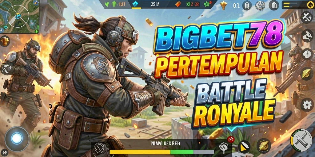 Screenshot menampilkan pertempuran intens di BIGBET78