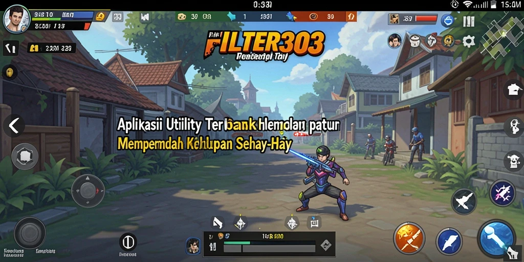 Screenshot utama FILTER303 menampilkan antarmuka aplikasi Utility yang intuitif.