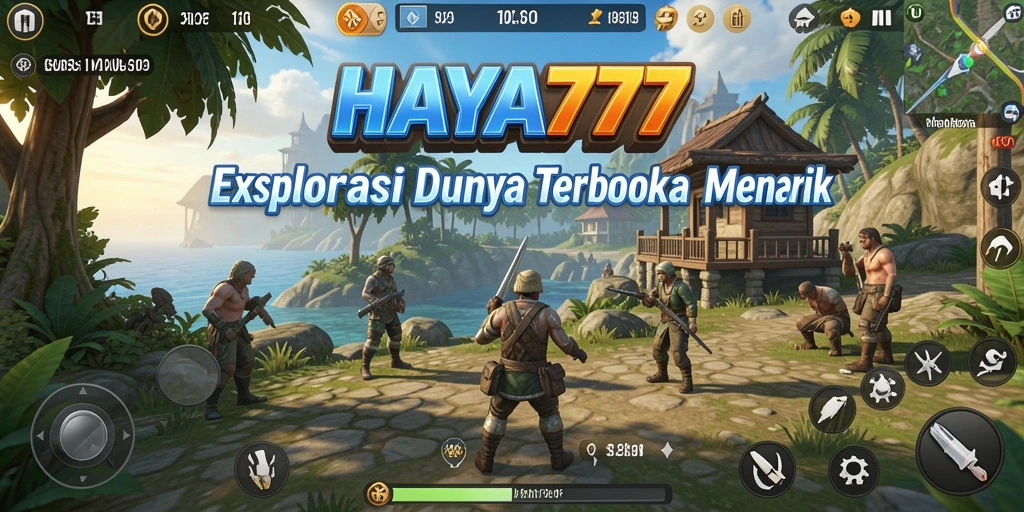Tampilan gameplay HAYA777 dengan dunia terbuka yang luas dan interaktif.