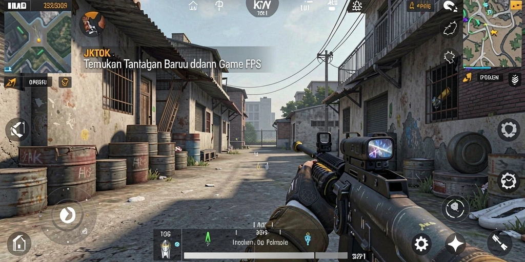 Screenshot JKTOK menunjukkan aksi menembak yang intens dan grafis luar biasa.