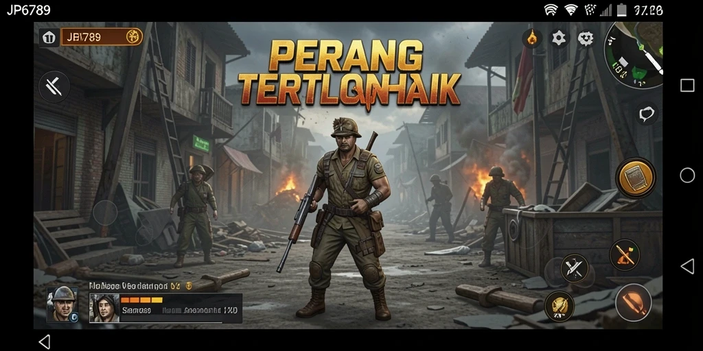 Tampilan gameplay aksi seru dan mendebarkan di JP6789.