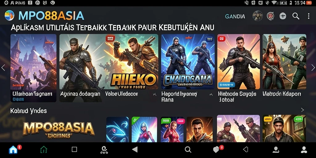Tampilan aplikasi MPO88ASIA yang efisien dan menarik.