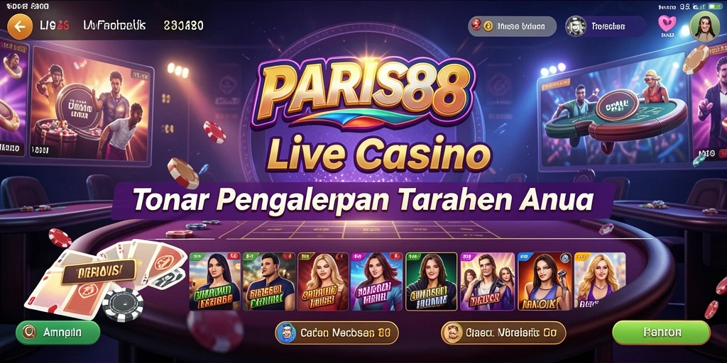 Gameplay mendebarkan di PARIS88 Live Casino dengan dealer profesional.