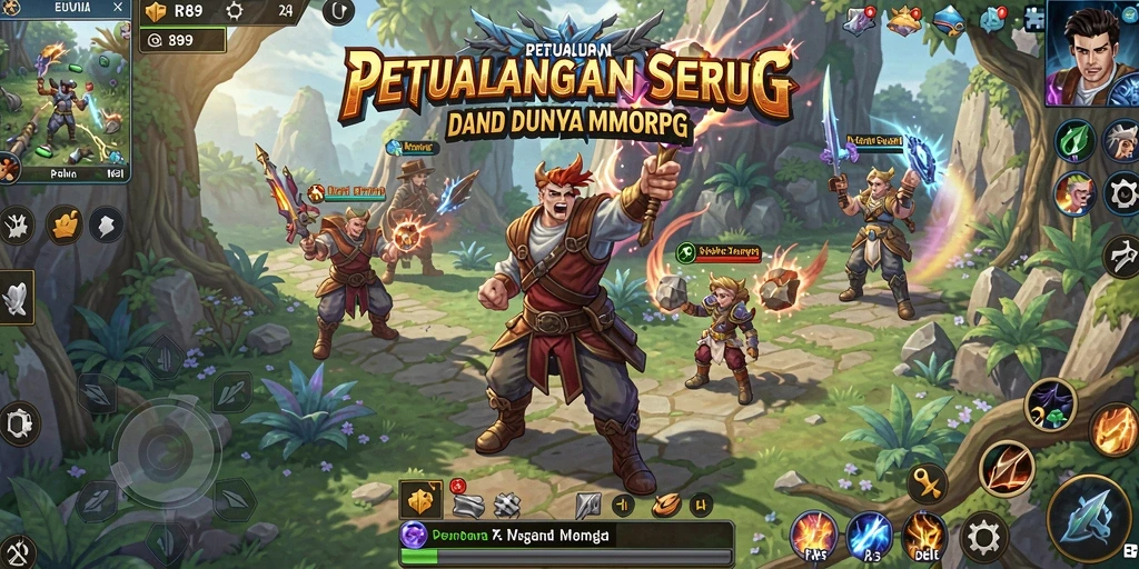 Tampilan gameplay RR89 yang mengagumkan dalam dunia MMORPG.