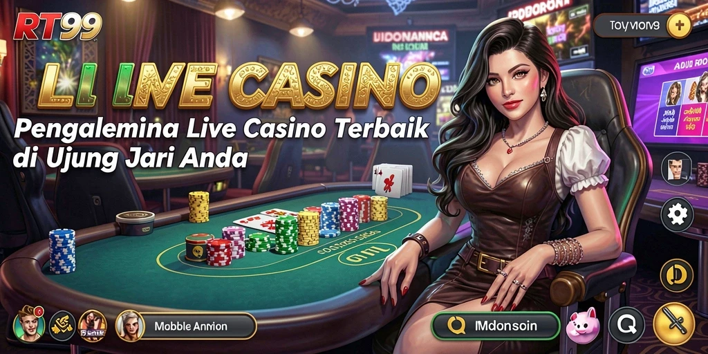 Gameplay Live Casino yang seru dan interaktif di RT99.