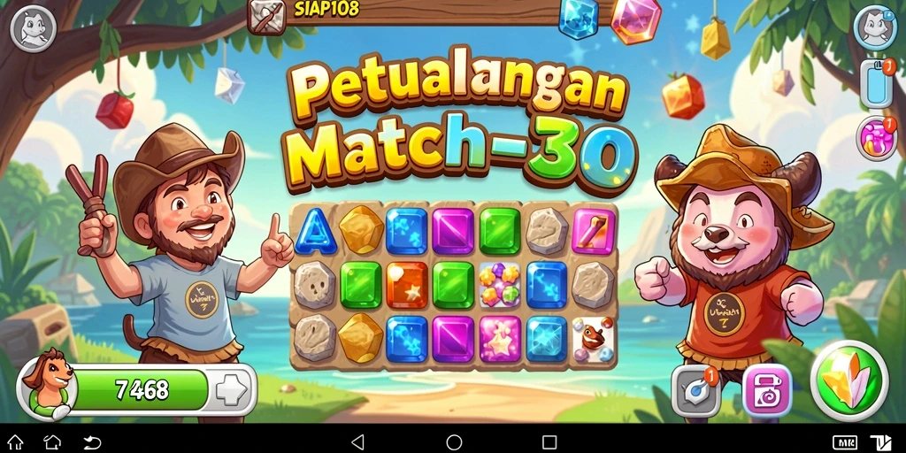 Tampilan gameplay SIAP108 yang penuh warna dan menantang.