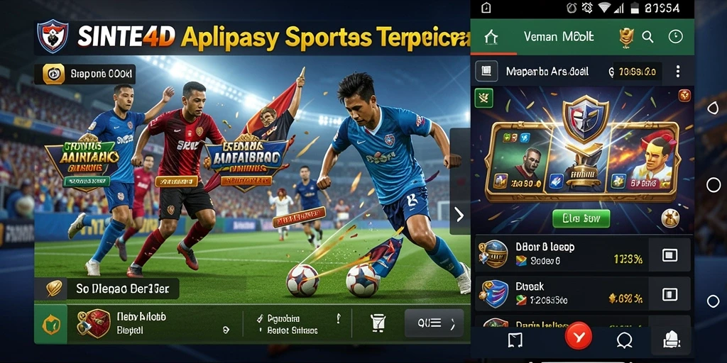 Tampilan utama gameplay SINTE4D dengan taruhan olahraga.
