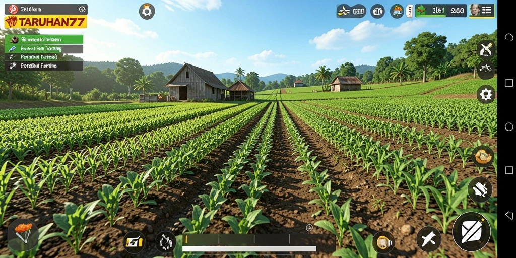 Tampilan menarik dari gameplay TARUHAN77 yang menunjukkan aktivitas pertanian.