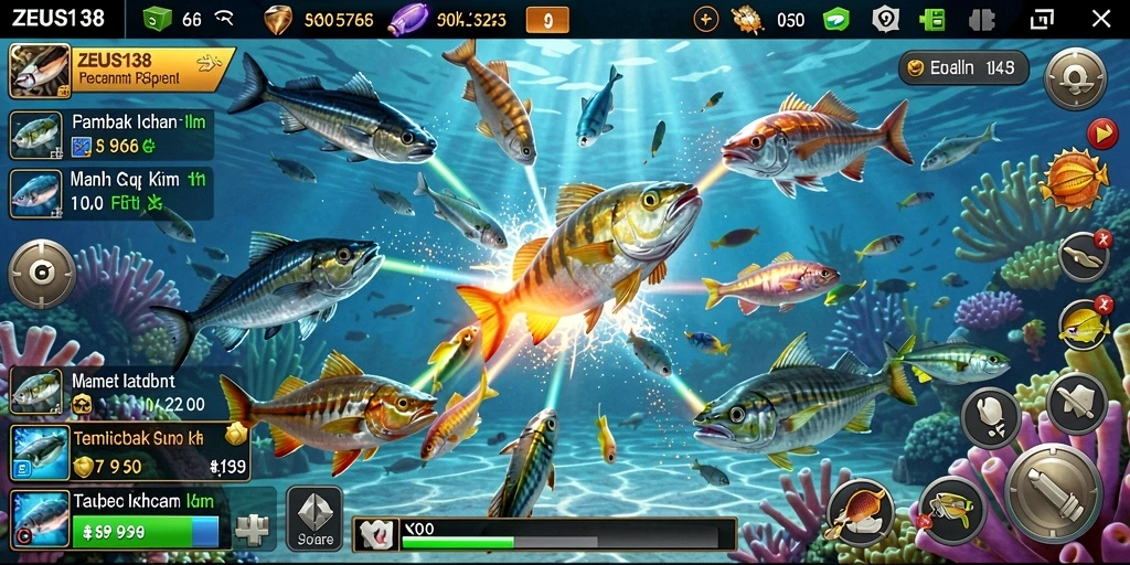 Screenshot gameplay Tembak Ikan yang seru dan menarik.
