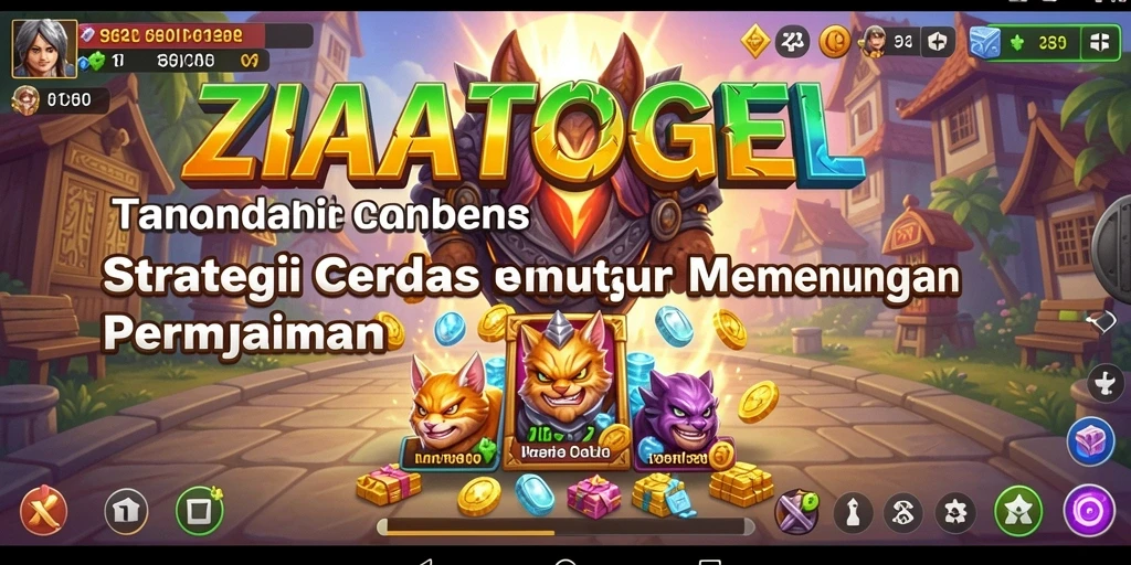 Screenshot ZIATOGEL menampilkan gameplay yang dinamis dan strategis.